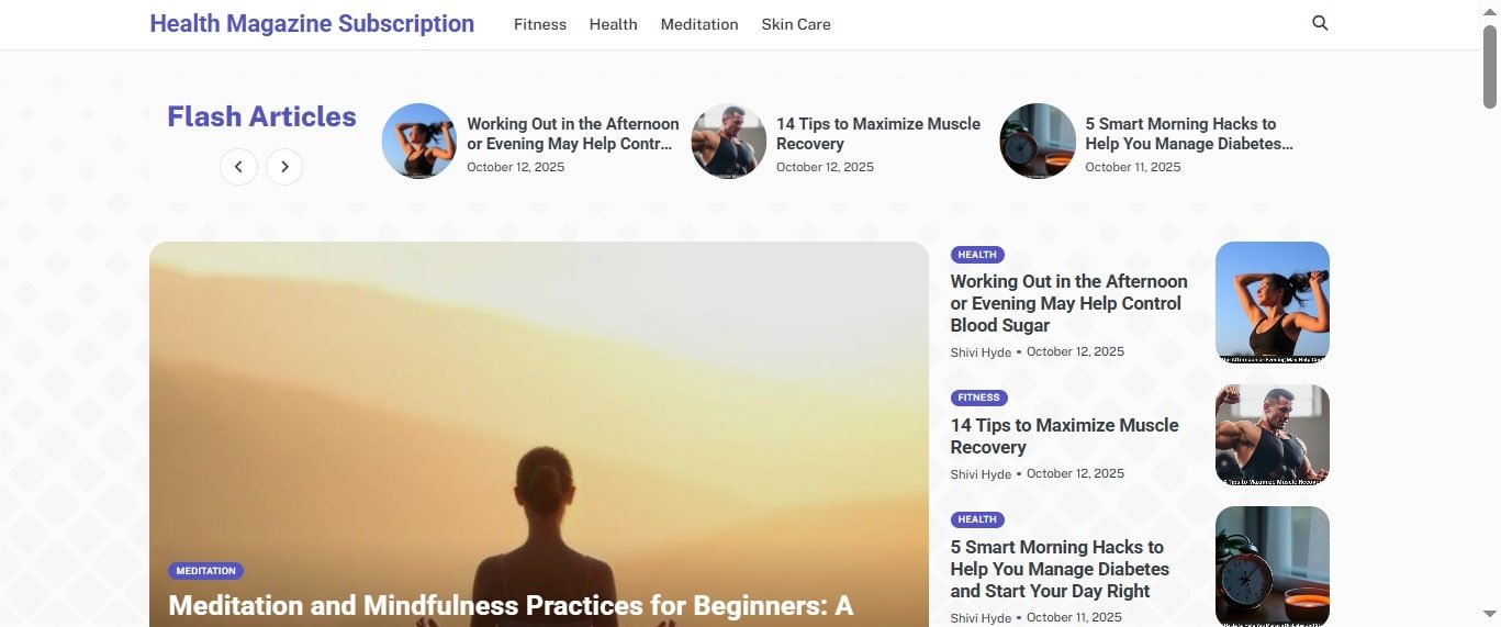 Health Magazine Subscription: The Only News Hub You Need